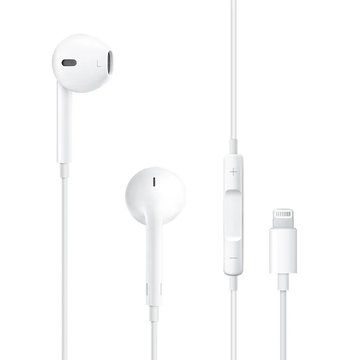 Apple EarPods - Close Up of Earphones with Lightning Cable