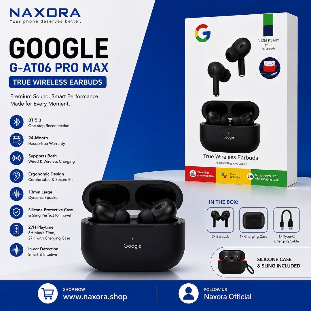 Google G-AT06 Pro Max - Naxora Official Product Banner